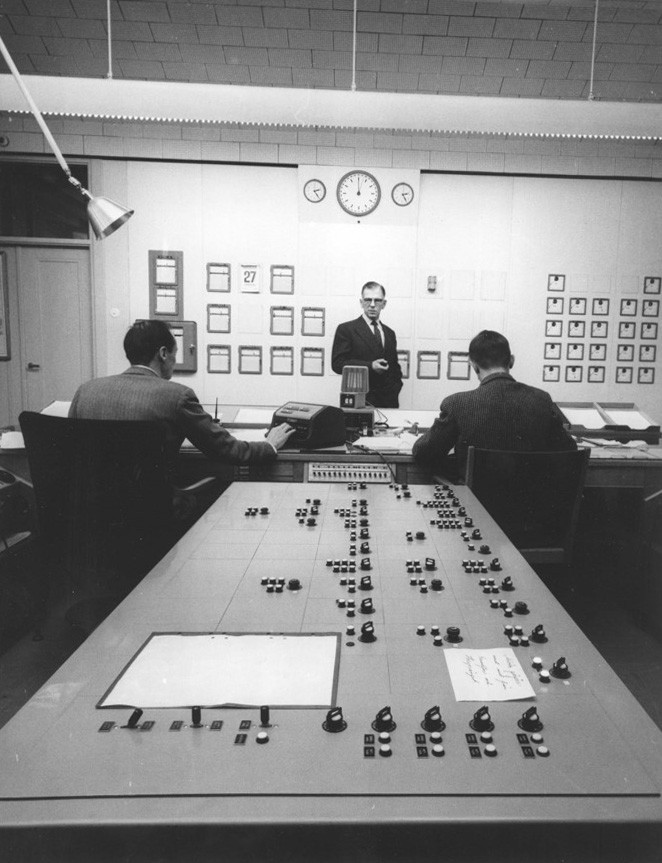 Control room from 1959