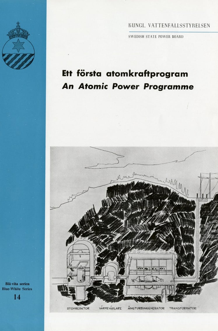 The cover of the report 'An Atomic Power Programme in 1955'