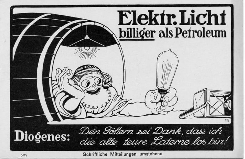 Advertisement for electrical equipment Advertisement for electrical equipment